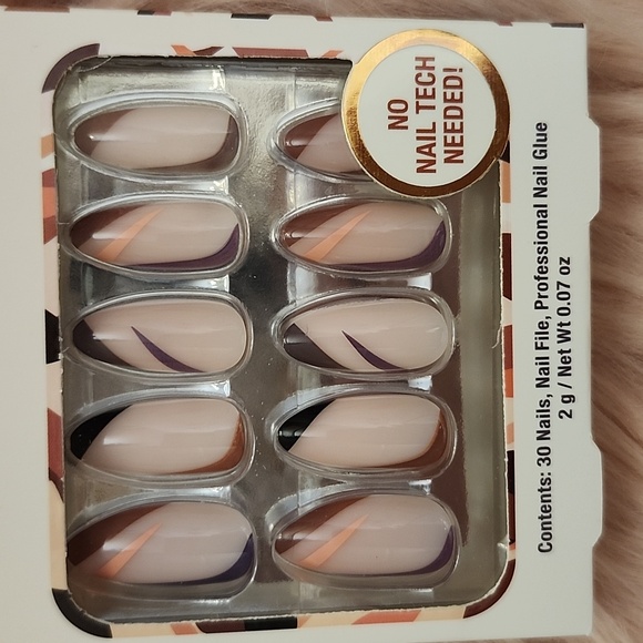 Brand New SALON PERFECT MODERN ART FALSE NAILS-2CT - Picture 3 of 4